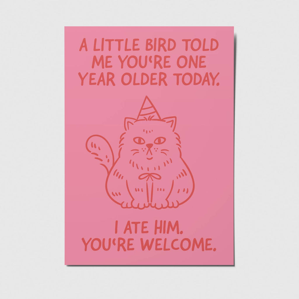 Ansichtkaart | A Little Bird Told Me...