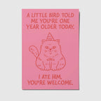 Ansichtkaart | A Little Bird Told Me...