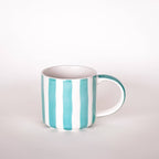 Mok | Amalfi Mint - mintgroen strepen - 300ml