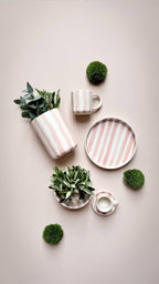Vaas | Incanto Rose - roze strepen