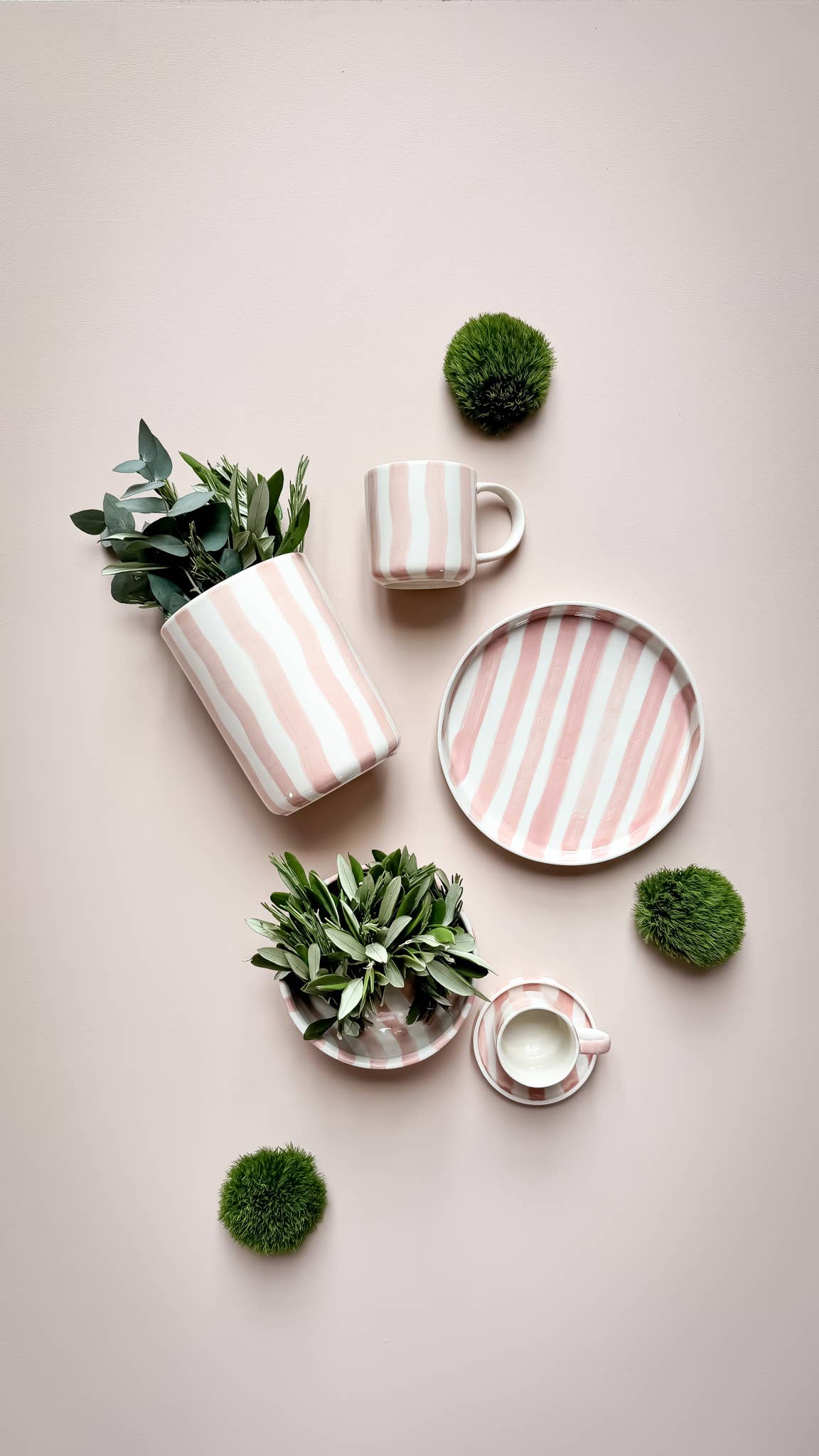 Vaas | Incanto Rose - roze strepen