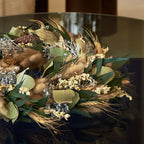 Krans Luna - droogbloemen - Zilver - L
