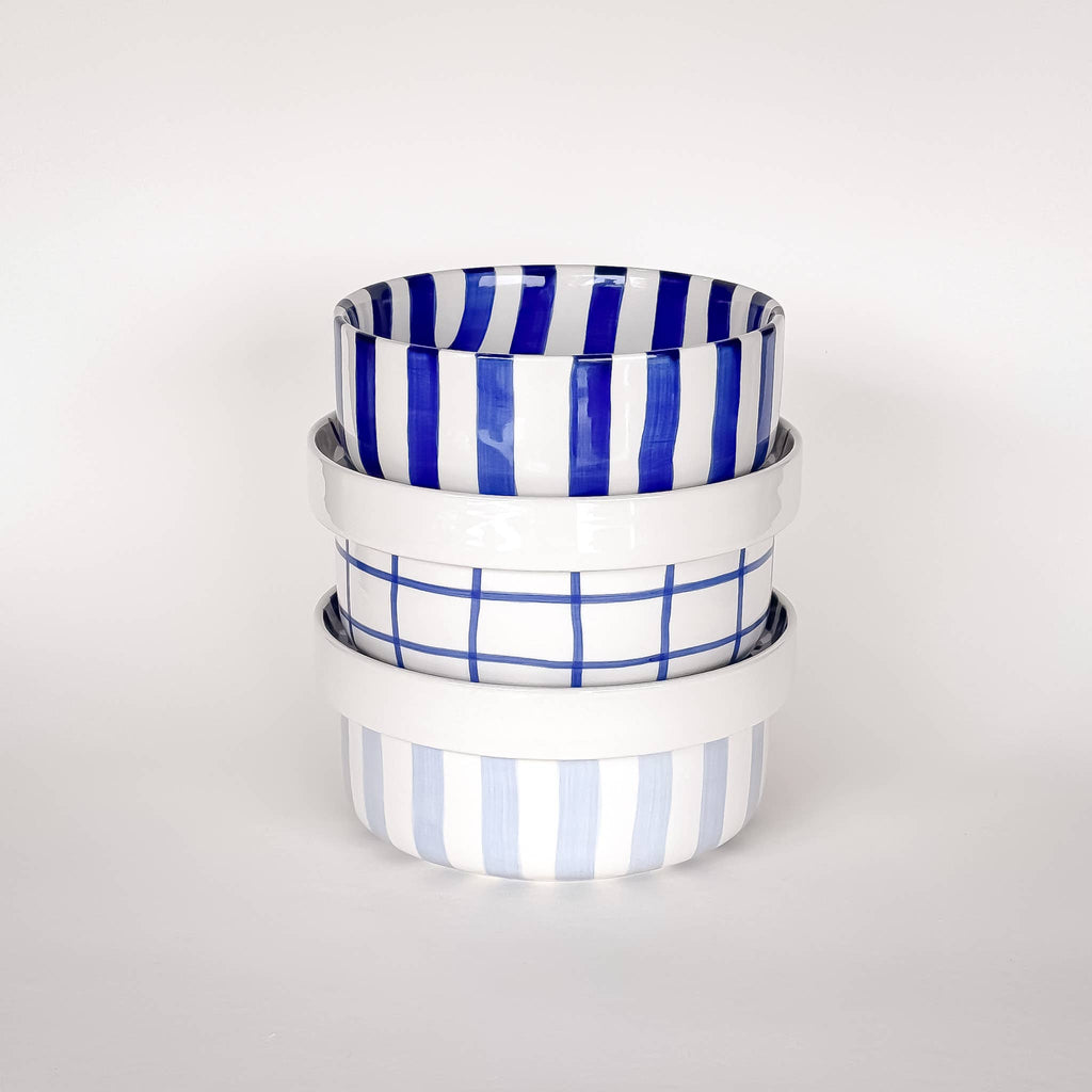 Schaaltje | Mare Blue - blauw strepen