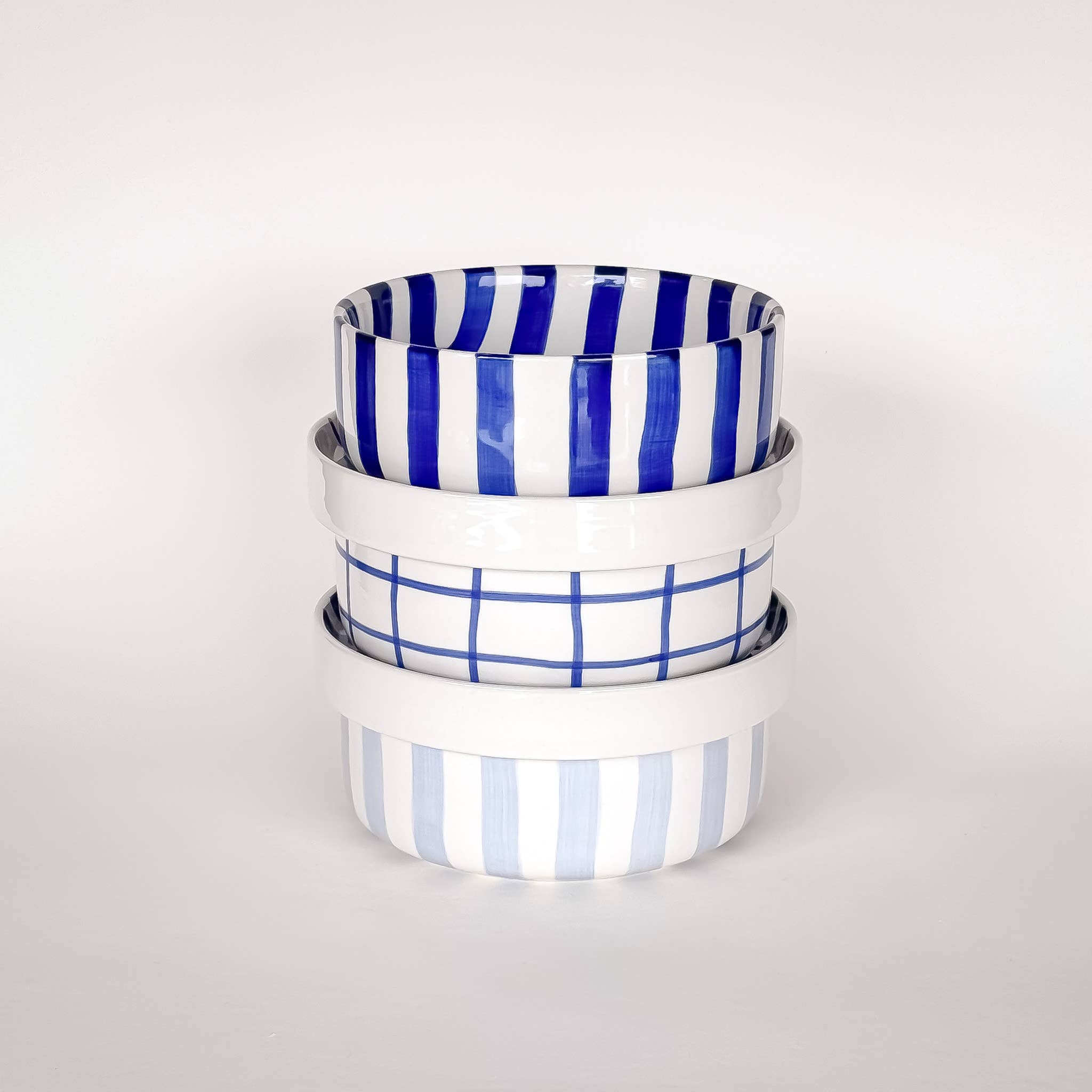 Schaaltje | Mare Blue - blauw strepen