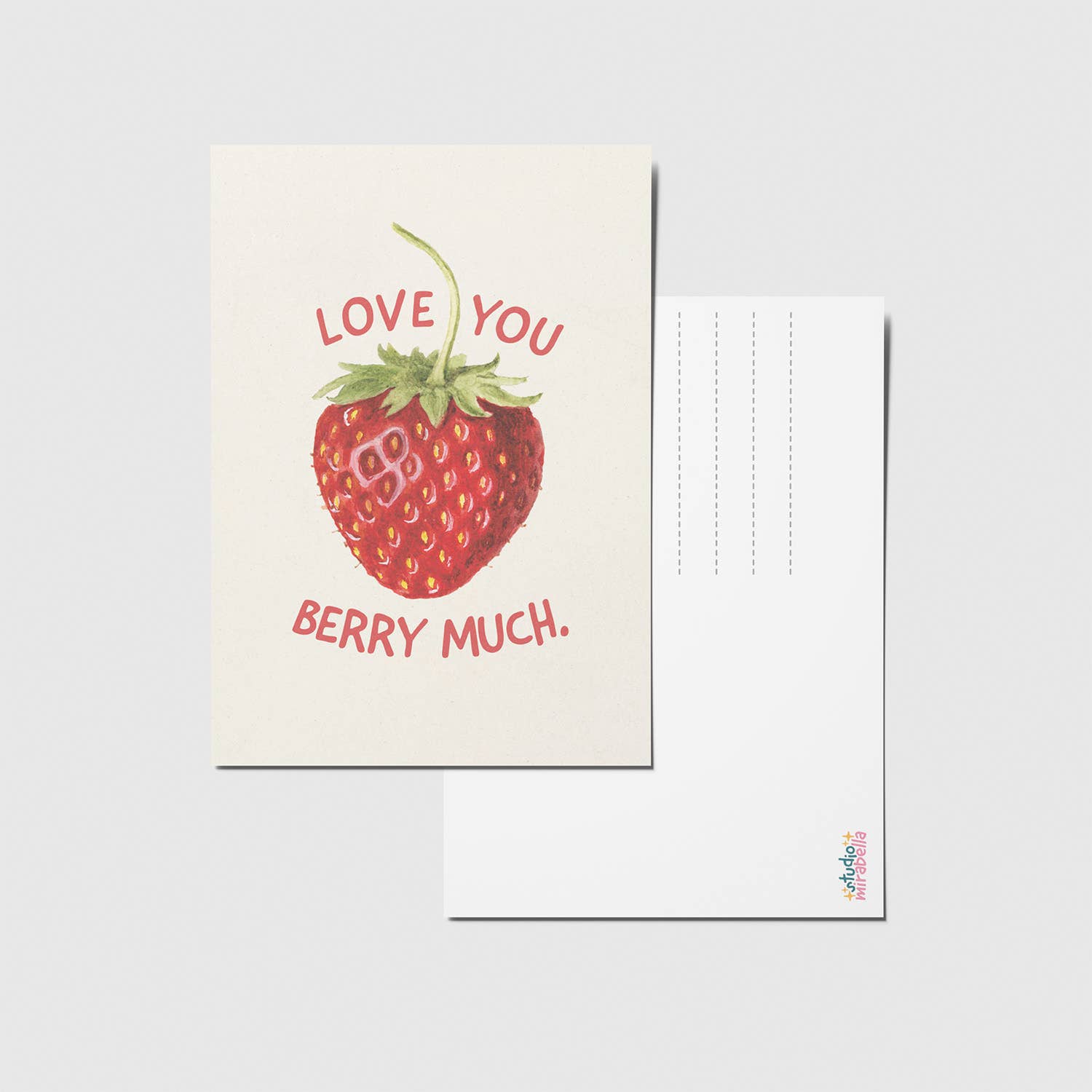 Ansichtkaart | Love You Berry Much.