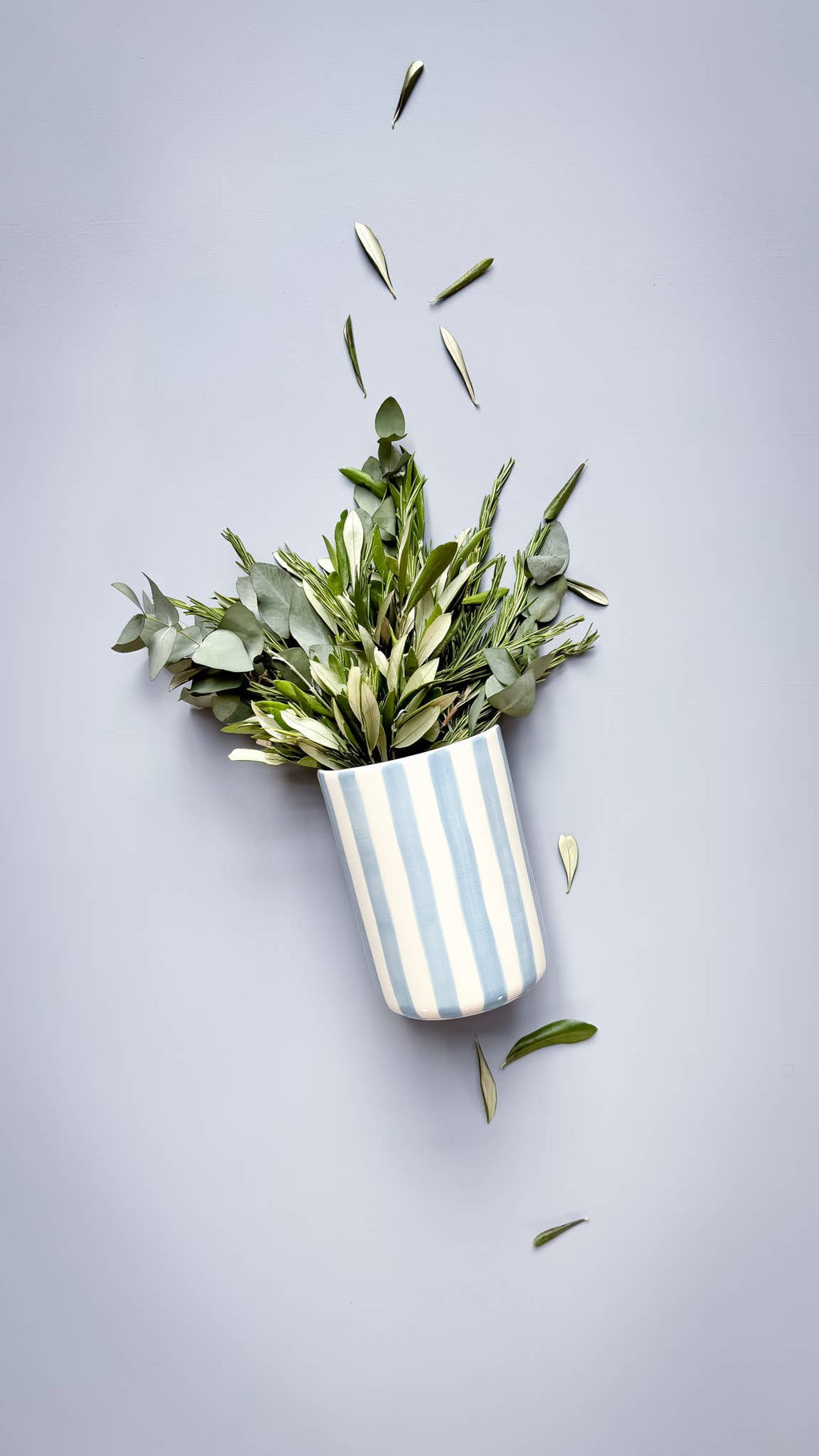 Vaas | Morning Azzurro - lichtblauw strepen