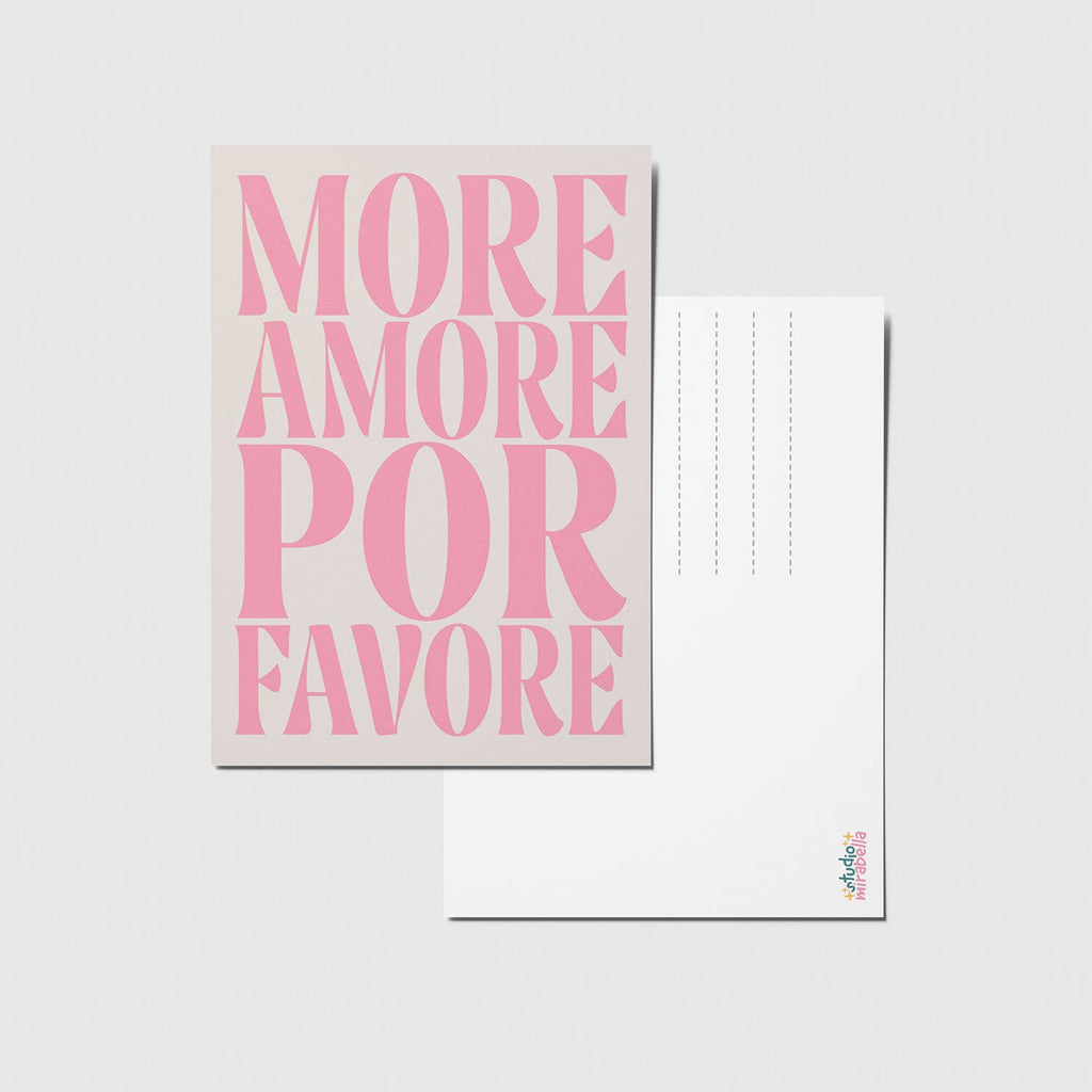 Ansichtkaart | More Amore Por Favore