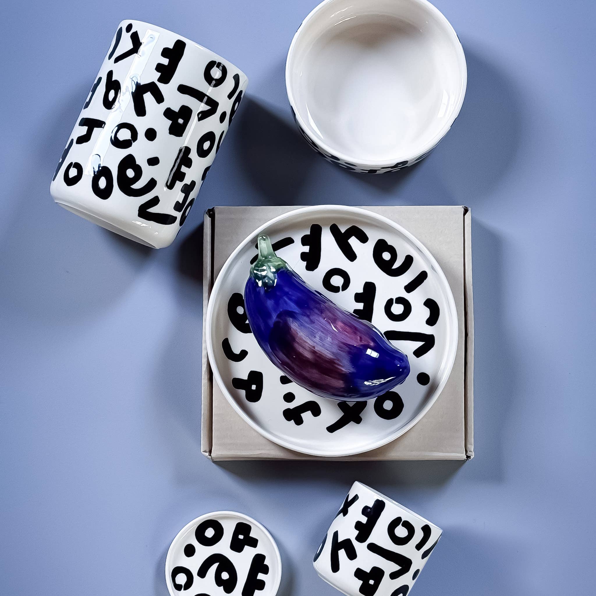 Espresso kop en schotel | Tokyo - zwart (2-delige set)