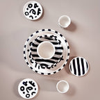Espresso kop en schotel | Tokyo - zwart (2-delige set)