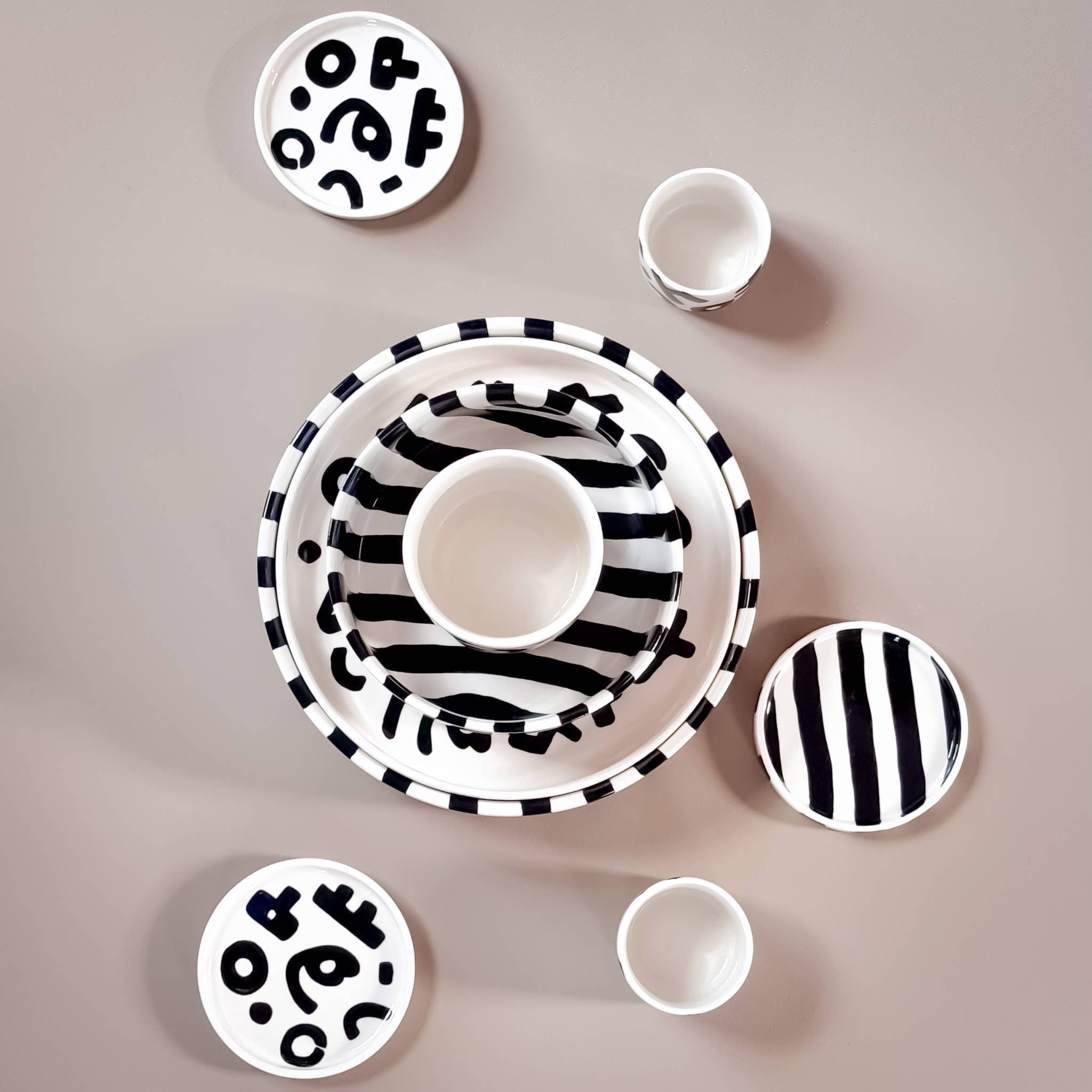 Espresso kop en schotel | Tokyo - zwart (2-delige set)