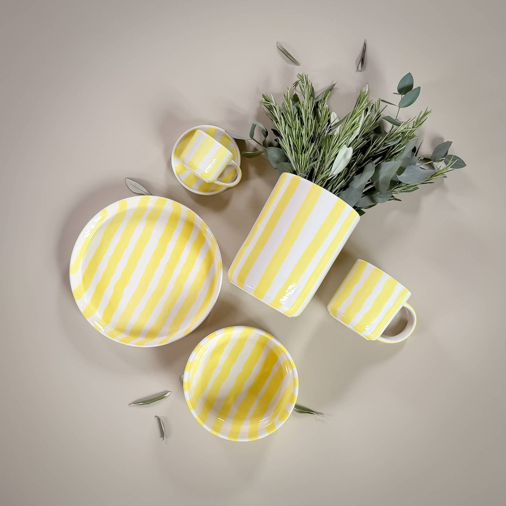 Vaas | Spiaggia Yellow - geel strepen