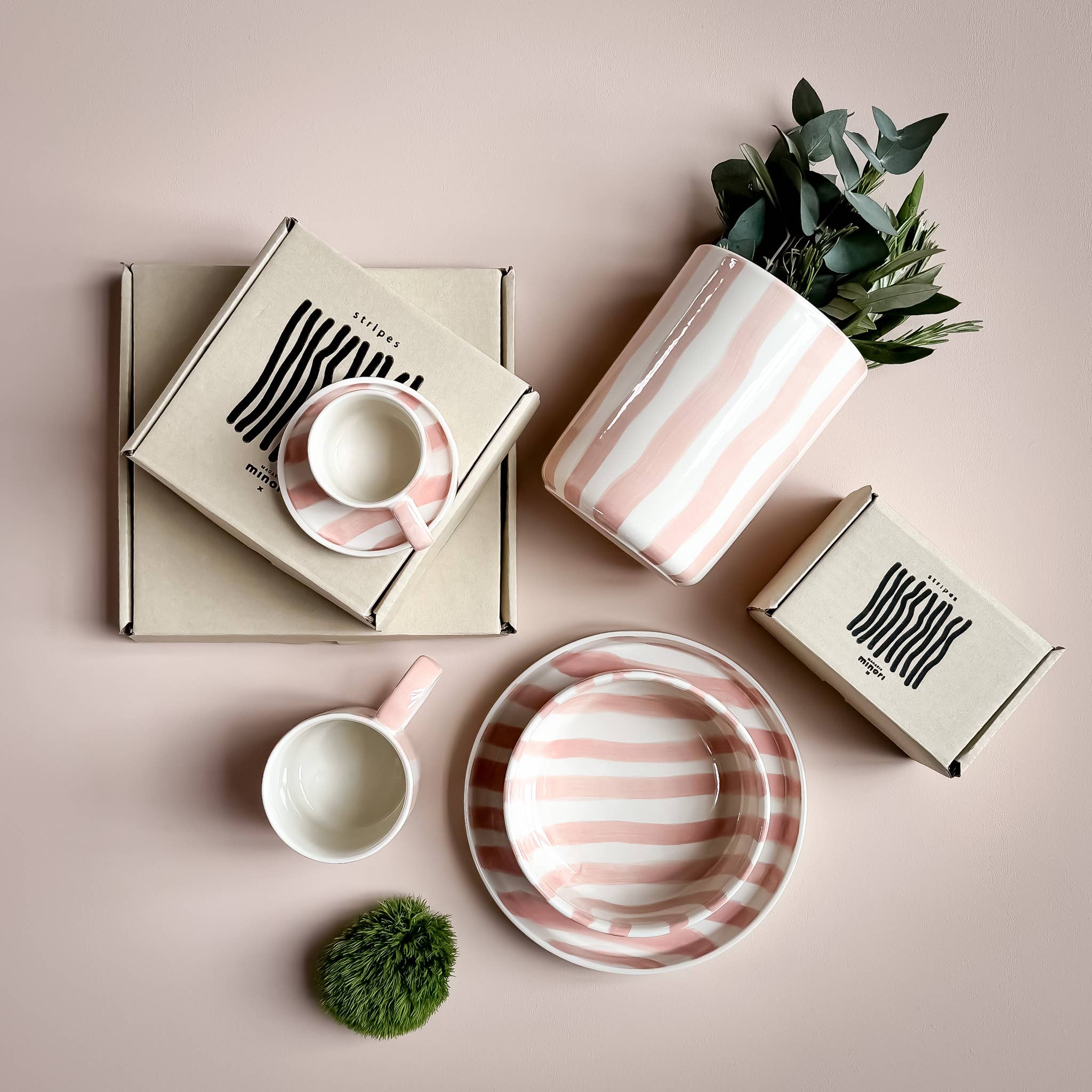Vaas | Incanto Rose - roze strepen