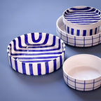 Schaaltje | Mare Blue - blauw strepen