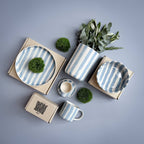 Vaas | Morning Azzurro - lichtblauw strepen