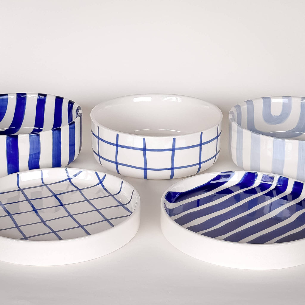 Schaaltje | Mare Blue - blauw strepen