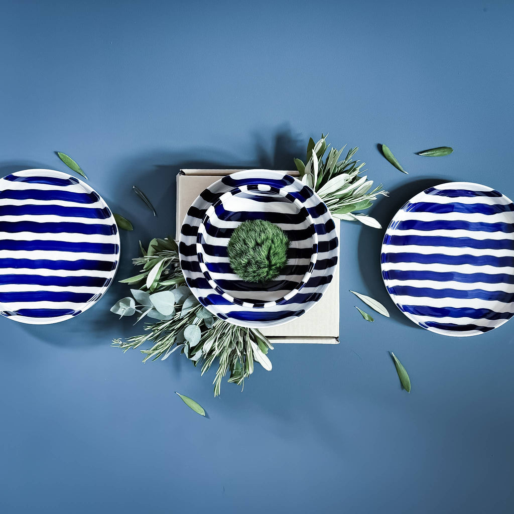 Vaas | Mare Blue - blauw strepen
