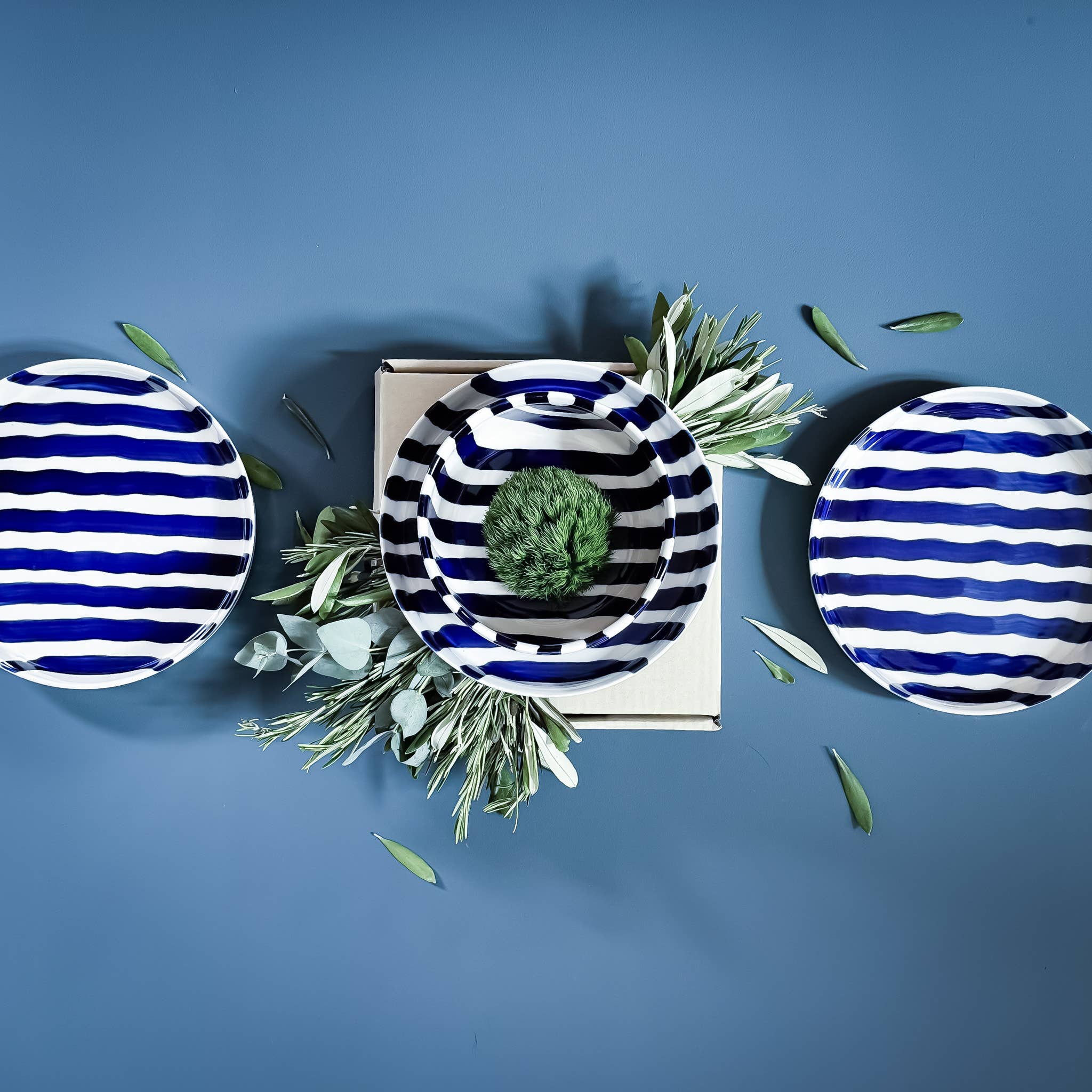 Vaas | Mare Blue - blauw strepen
