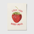 Ansichtkaart | Love You Berry Much.
