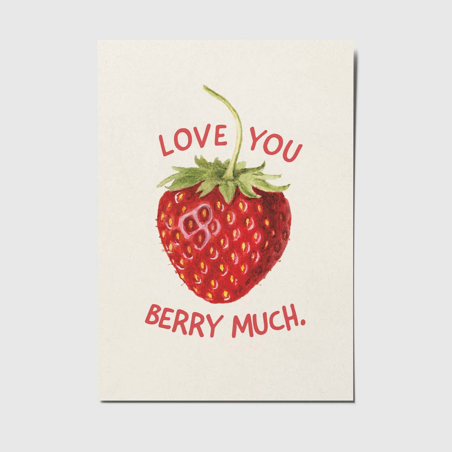 Ansichtkaart | Love You Berry Much.