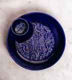 Snackbordje Azulejo Ø22,5cm - blauw
