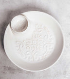 Snackbordje Azulejo Ø22cm - wit