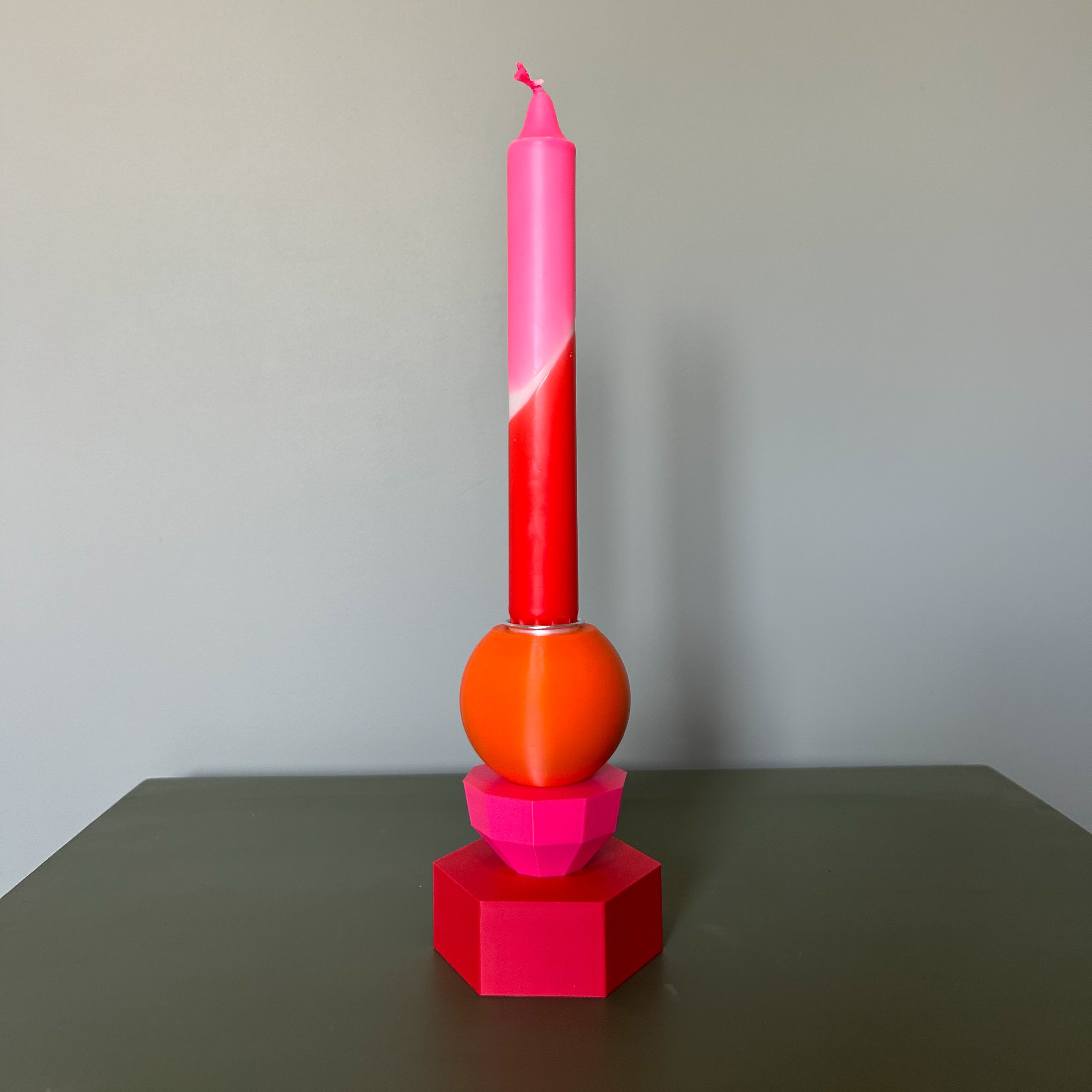 Kleurrijke design kandelaar met verwisselbare delen | "MARKO"